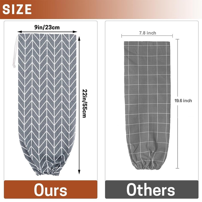 SWISSELITE 2Pcs Plastic Bag Holder, Reusable Plastic Bag Organizer Wall Mount, Large Grocery Bag Storage Dispenser, 22x9 IN - Image 2